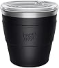 KeepCup Thermal - Vacuum Insulated Stainless Steel, QuickSip Reusable Coffee Cup with Splashproof Sipper Lid - Extra Small XS 6oz/180ml - Black