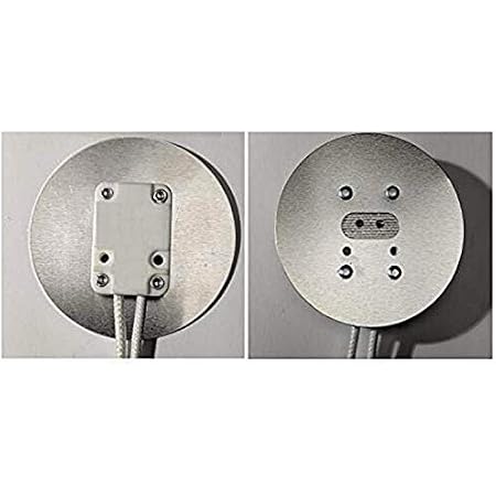 Pack Of 5 Aluminum Faced Miniature Bi Pin Socket With 2 Diameter Heat Shield For Mr16 Two Halogen Light Bulbs Amazon Com 
