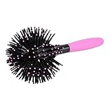 Masajear la cabeza: Bola cepillo de pelo es un método de masaje del cuero cabelludo para eliminar la caspa y el pelo enredado con facilidad y suavidad