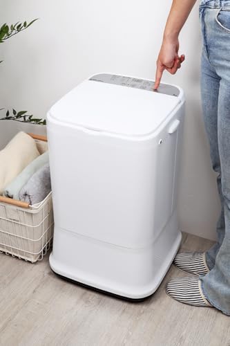 Fovny - 小型 コンパクト脱水機 2kg ステンレス槽 家庭用 脱水専用機