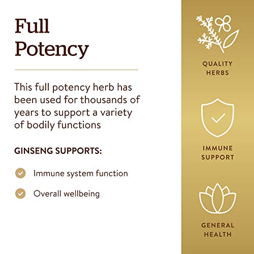 Solgar Korean Ginseng Root Extract, 60 Vegetable Capsules - Immune Support - Standardized, Full Potency (Sfp) - Non-Gmo, Vegan, Gluten Free, Dairy Free, Kosher - 60 Servings #TOP3