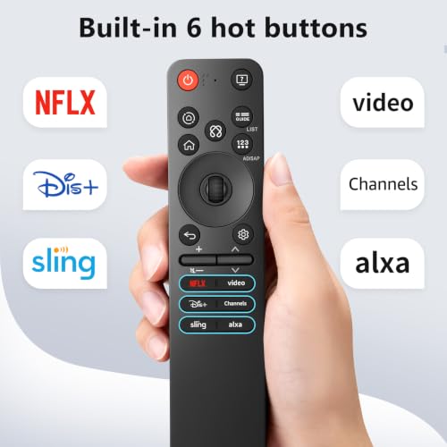 Image of for LG-TV-Remote-Control,Replacement for LG TV Remote for All LG Smart UHD, OLED, QNED, NanoCell Series TVs with Voice Control, 2-Year Warranty