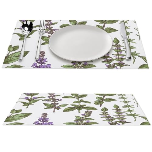 Set de table antidérapant lavable en PVC fini les taches sur la table