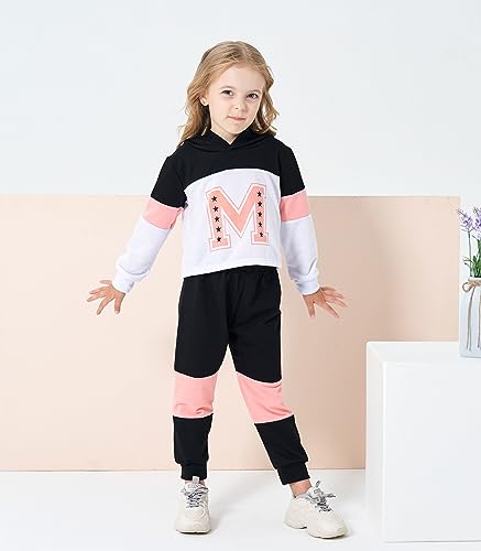 Image of Kid Toddler Girl Clothes - Tie Dye Hoodie Sweatshirt Girl Outfits Pullover Jogger Hooded Sweatpant Set