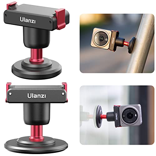 Support d'adaptateur magnétique à rotule pour DJI Action 2, ULANZI U-170 Adaptateur magnétique 3M à Pad adhésif pour DJI Action 2 Power Combo Dual-Screen Combo Cover