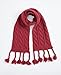 NEOSAN Women's Knit Scarf Winter Neck Warm Long Ribbed Thick Scarves Fashion Tassel Scarf Claret