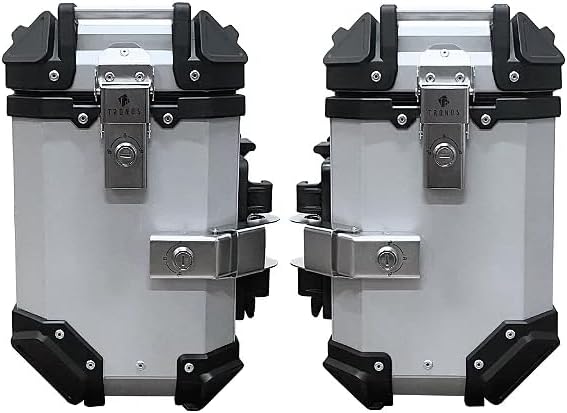 Bau Lateral Para Motos Universal 36 Litros Alumínio (PAR) - Prata Bau Lateral Para Motos Universal 36 Litros Alumínio (PAR) - Prata