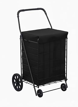 Jumbo Shopping Cart Liner | Size 24" x 18" x 15" | Color Black | This Listing is only for The Liner Insert Cover, Shopping cart not Included