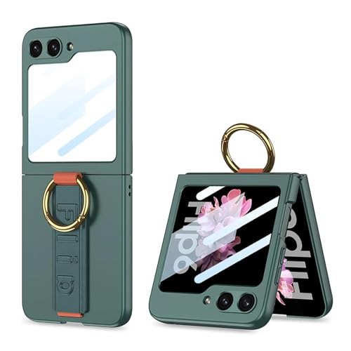 Coque Samsung Z Flip 4 rigide vert foncé haute finition