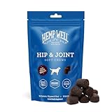 Hemp Well Hip and Joint Soft Chews – Best Joint Supplement for Dogs, Organically Sourced with Hemp, Glucosamine, Chondroitin and Breed Dogs,
