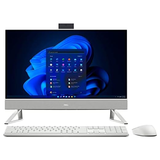 2022 Dell Inspiron 5410 24'' FHD Touchscreen All-in-One Desktop Intel Core i5-1235U Iris Xe Graphics 12GB, 256GB SSD + 1TB HDD, Windows 11 Pro - Silver (Renewed)