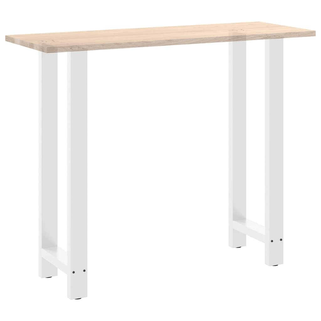 vidaXL Patas para Mesa de Bar Blancas (2 Unidades, 40 x 110-111 cm, Acero)