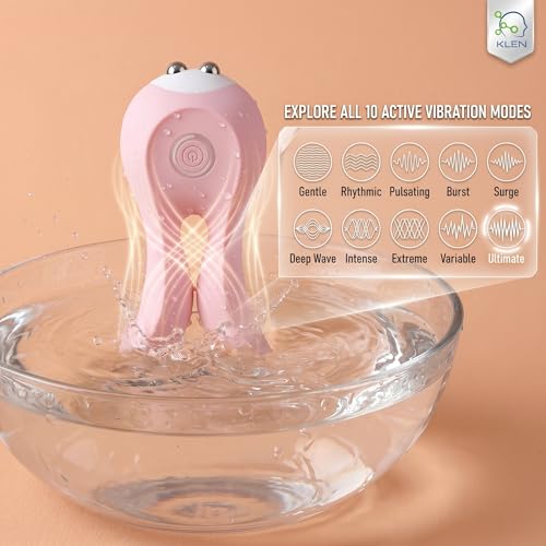 Image of KLEN Rechargeable Massager Machine For Women - Full Body Pain Relief Electric Handheld Waterproof Wireless Portable Vibration Body Massage for Stress Relaxation & Self Use