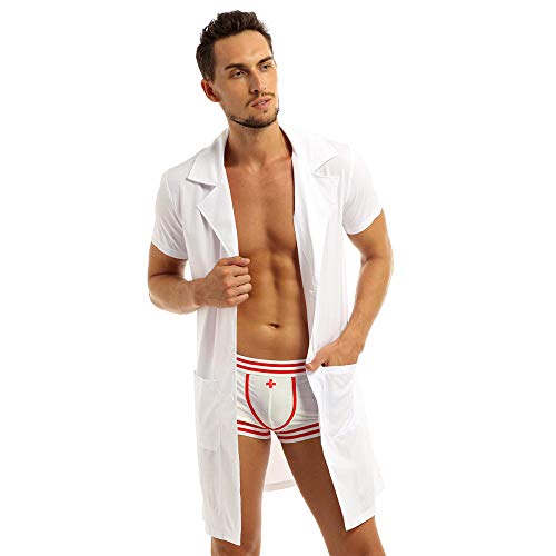 Costume d'halloween pour homme : tenue médecin et infirmière pour soirées déguisées