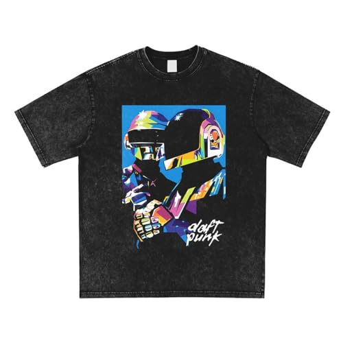 Mens Crew-Neck T Shirts for Pun k Da ft Tees Comfortable Short Sleeve Top4