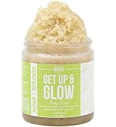 Mojo Spa Get Up & Glow Body Scrub | Bergamot, Juniper, Jasmine Scent | Moisturizing Sea Salt Exfo...
