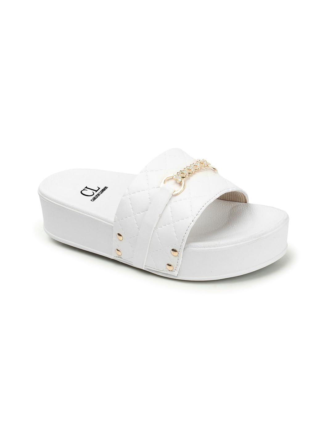 Carlton London Women Sandal Colour- White, Size-UK-3 (B0DBDTMRKN) Amazon Price History, Amazon Price Tracker