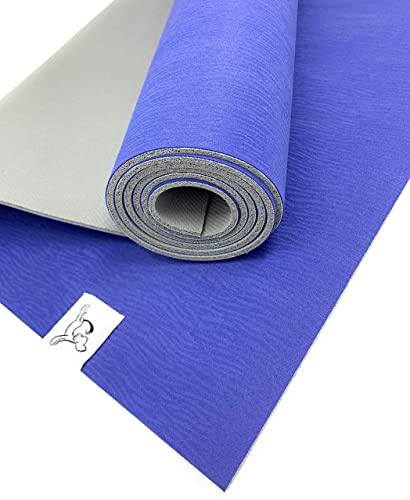 Tiggar Yoga Mat - 100% Eco Friendly, Natural Rubber Material, Excellent For Support And Stability In All Types Of Yoga And Pilates. (Blue Dove, 4Mm X 72) #TOP15