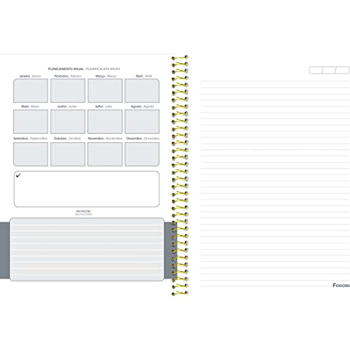 Kit de Cadernos, Foroni, Universitário, 10 Matérias, Capa Dura, Magic Land, 160 Folhas, Pacote com 4