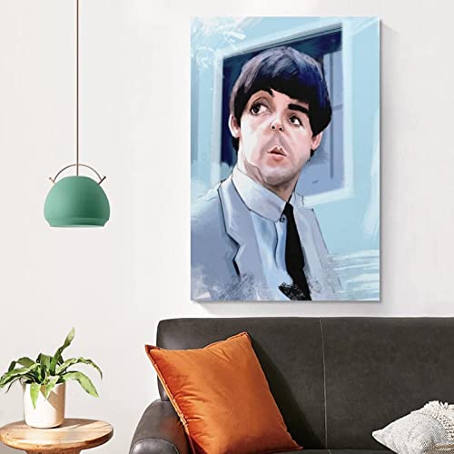PICQXS 60X90cm sans Cadre Toile Oeuvre Peinture Paul McCartney Funny Posters Canvas Peintures décoratives Cool Paintings… - Les Beatles, Paul McCartney, John Lennon, RIngo Starr, George Harrison PICQXS 60X90cm sans Cadre Toile Oeuvre Peinture Paul McCartney Funny Posters Canvas Peintures décoratives Cool Paintings… – Image 4