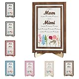 Celebra el hermoso viaje de la maternidad a la abuela con nuestra placa de madera personalizada con flores del mes de nacimiento. Es más que un recuerdo; es una crónica del amor que florece con el tiempo. Un regalo perfecto para honrar a una querida madre convertida en abuela, encapsulando su papel en el árbol genealógico. Esta placa de madera personalizada con flores del mes de nacimiento es un homenaje sincero a la matriarca de la familia, un testimonio de su legado nutritivo y una celebración de la vida y el amor que ha fomentado