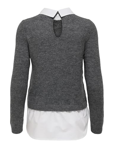 Upim, Tricot Con Inserto Camicia Donna, Unisex, Grigio, Taglia: S - 4