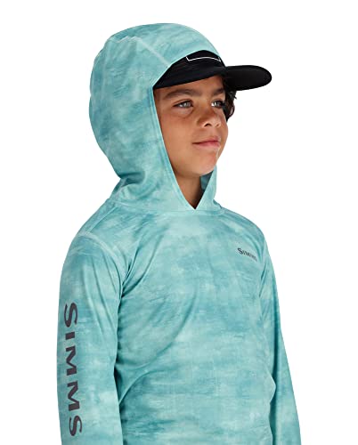 Simms Youth Solar Tech UPF 50 Fishing Shirt, SPF Hoody Shirt3