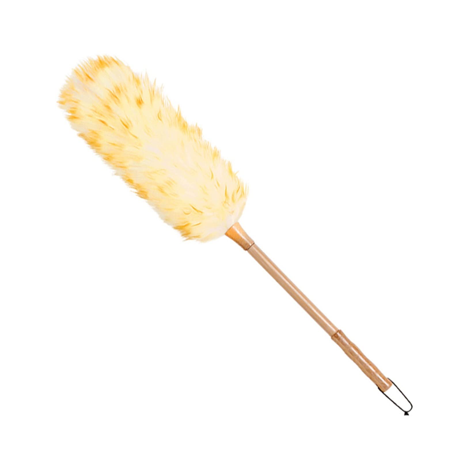 Dusters for Cleaning, Non Static Dust Brush Feather Wool Duster Removal Dusting Broom Long Handle Tool Tools(M)