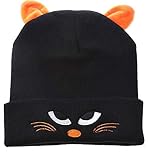 Envío rápido KIRALOVE Sombrero para bebé - Gorra para bebé - Gato - Orejas - Color Negro - Talla única para Regalo Original