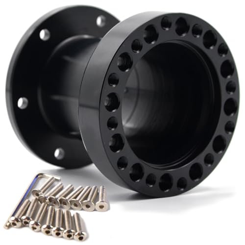 VICHE CATT ステアリングボス 76mm ボススペーサー ポジション 調整 ステアリング スペーサー (ブラック)