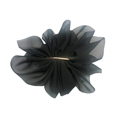Linayoha 1 Pcs Black Lace Bow Hair Clip With Girl Women Chiffon Flower Alligator Hair Pins Nonslip Bridal Hair Barrette Headwear Hair Accessories For Birthday Daily Wearing Gift For Curls Hair Styling #TOP7