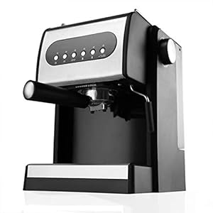 ZIRUIGONG Espressomachine, stoommelkschuim, elektronisch intelligent opslagsysteem, dubbele kop semi-automatische, geschikt for huishoudelijke handleiding melkschuim machine, Verenigd Koninkrijk