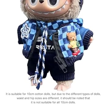 LYEAA For Labubu 17cm Doll Clothes Mini Dolls Plush Outfit