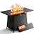 BALI OUTDOORS Propane Fire Pit Patio Outdoor Fire Pit Table Large Firepits for Outside Black
