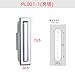 Cabinet Lock PL001 Zinc Alloy Handle Industrial Machinery and Equipment Distribution Door 1Pcs(PL001-1BrightChrome)
