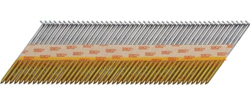 Senco 34 deg. 16 Ga. Ring Shank Straight Strip Framing Nails 3 in. L x 0.12 in. Dia. 2500 pk
