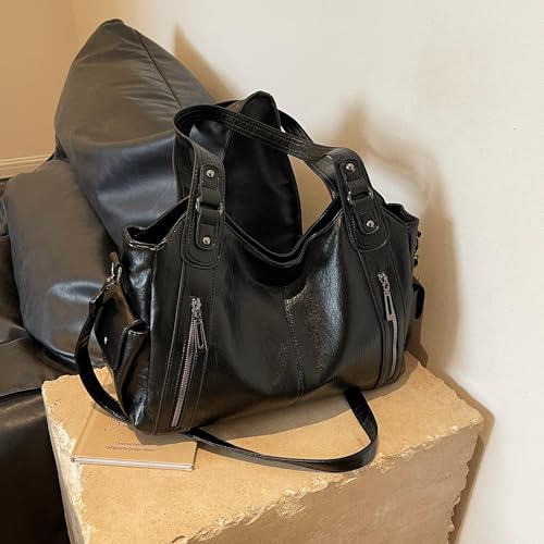Bolso Tote Crossbody grande para mujer estilo retro miniatura 3