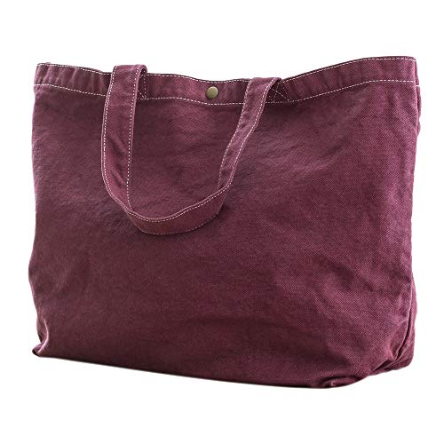 Bags By Jassz - Bolso shopper de tela grande (Talla Única) (Azul Vaquero)