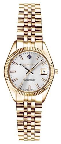 GANT Sussex Mini (28 mm) Zifferblatt Silber/Edelstahl PVD Gold G181003