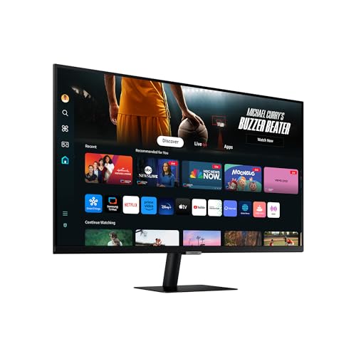 Samsung M70D Smart Monitor, 32 Zoll, 4K AI Upscaling, UHD, 60 Hz, Streaming-Monitor mit Entertainment und Gaming Hub… – Ansicht 3