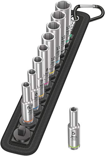 Wera Belt A Deep 1 Socket Set of 9 Metric 1/4in Drive - Image 13
