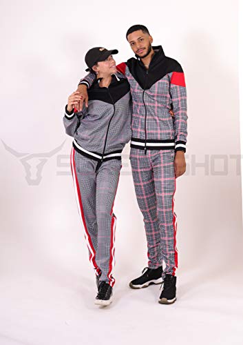 Image of SCREENSHOT-TRACK JACKET Mens Urban Hip Hop Premium Track Jacket - Slim Fit Side Taping Sportswear Urbanwear Streetwear Top