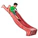 DEMMELHUBER - Rutsche WATERSLIDE 2,30 mit Wasseranschluss, Wellenrutsche, Gartenrutsche, Kinderrutsche, Wasserrutsche (Rot)