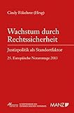 Wachstum durch Rechtssicherheit Justizpolitik als Standortfaktor: 25. Europäische Notarentage 2013 - Cindy Fökehrer 