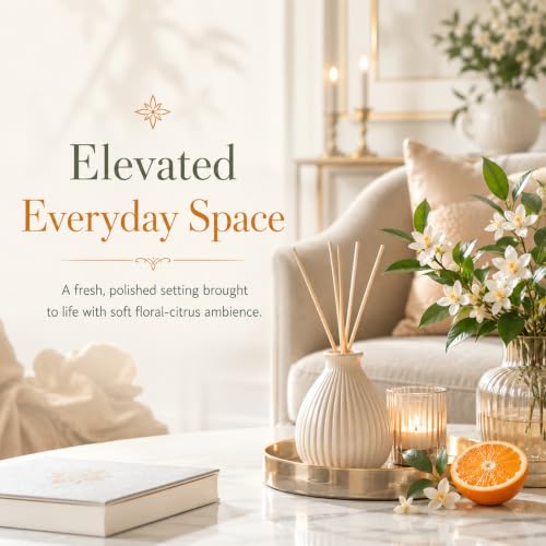 Image of AROMATICO Jasmine Orange Diffuser Oil for Relax Calm Mood, Natural Homely Fragrance & Aromatherapy | Long Lasting Fragrance for Office, Home, Spa & Restaurant 30ML