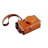Insho Retro PU Leather Lomo Instant Camera Case Bag with Shoulder Strap for Lomography Lomo'Instant Wide Camera - Brown