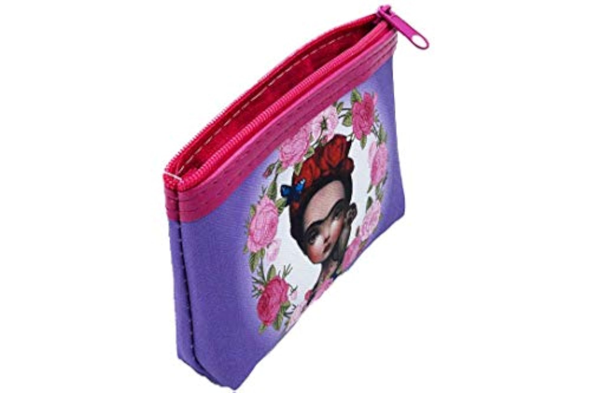 Double Sided Turquoise Cosmetic Purse Pouch