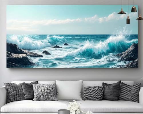 Diamond Painting XXL 80x240cm motif mer broderie diamant kit complet pour adulte