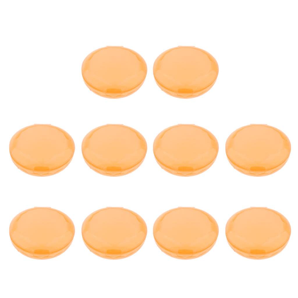 CALANDIS™ 10 Pieces Plastic Mini Earplugs Storage Container Case Jewellery Box Orange | Ear Plugs | Ear Care | Health Care-image-42