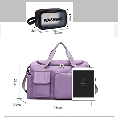 Bolsa esportiva para academia bolsa de viagem à prova d'água bolsa de viagem durante a noite sacola